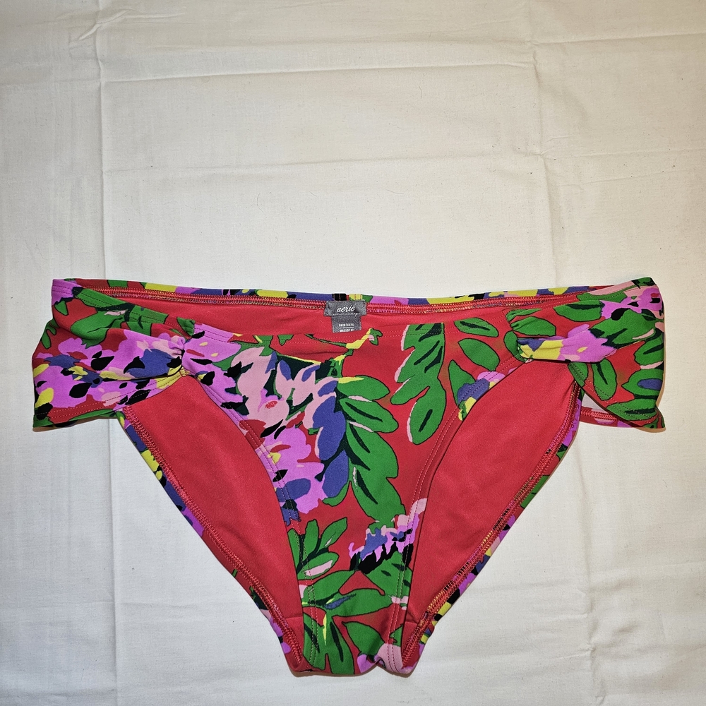 Aerie Multicolor Floral Bikini Bottom